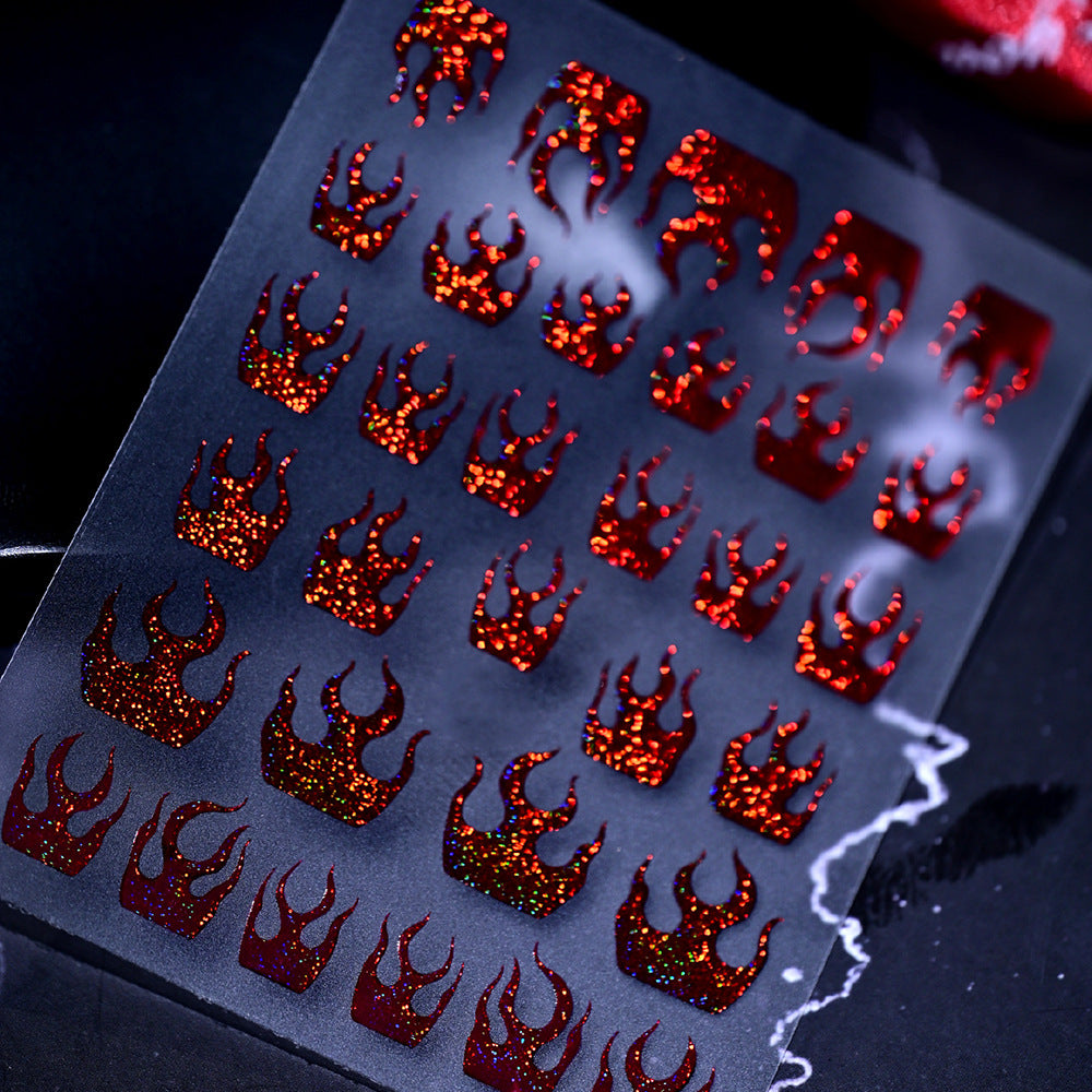 Sparkling Crown Nail Art Stickers