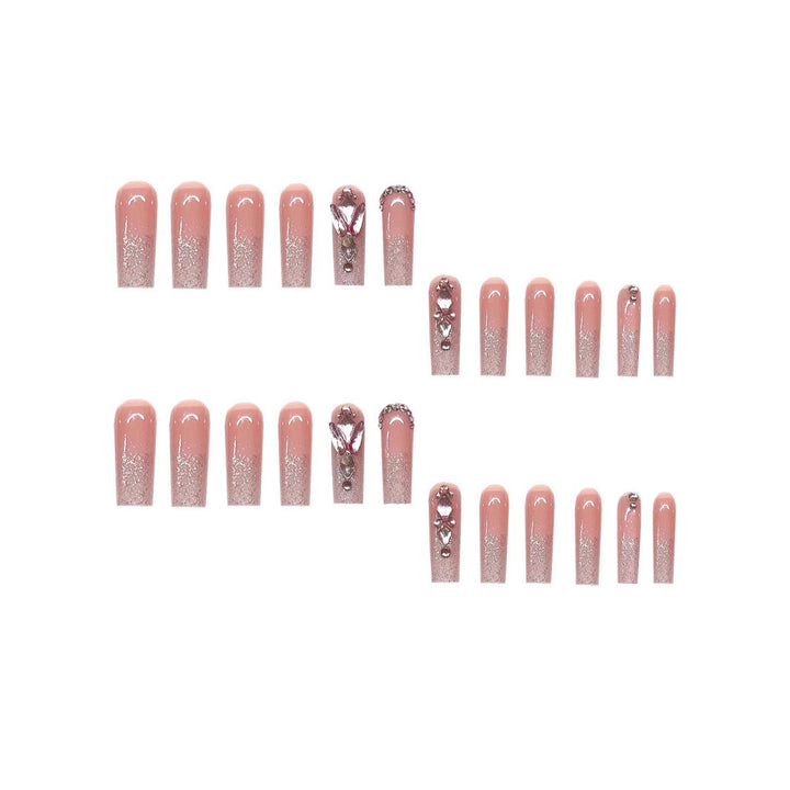 Glamorous Crystal-Embellished Press-On Nail Extensions Kalsten