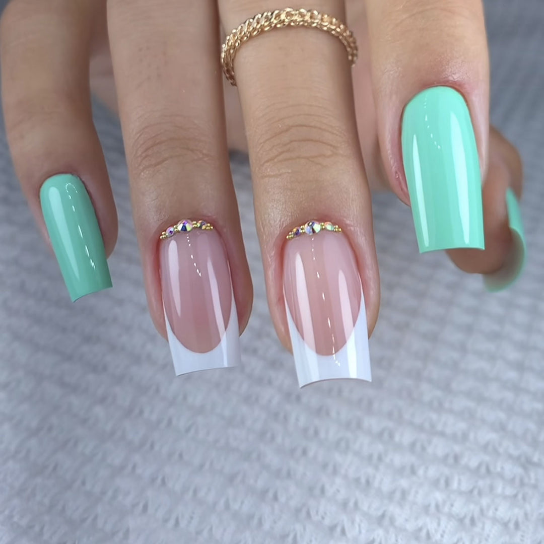 Elegant Heart-Designed Press-On Nail Tips Kalsten