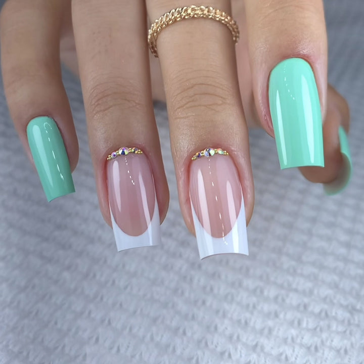 Elegant Heart-Designed Press-On Nail Tips Kalsten