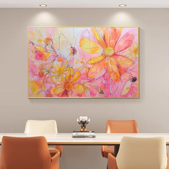Floral Watercolor Art Canvas