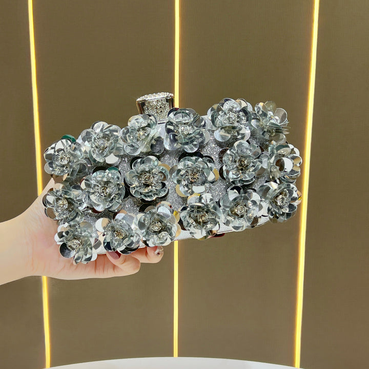 Floral Embellished Evening Clutch  1791727849