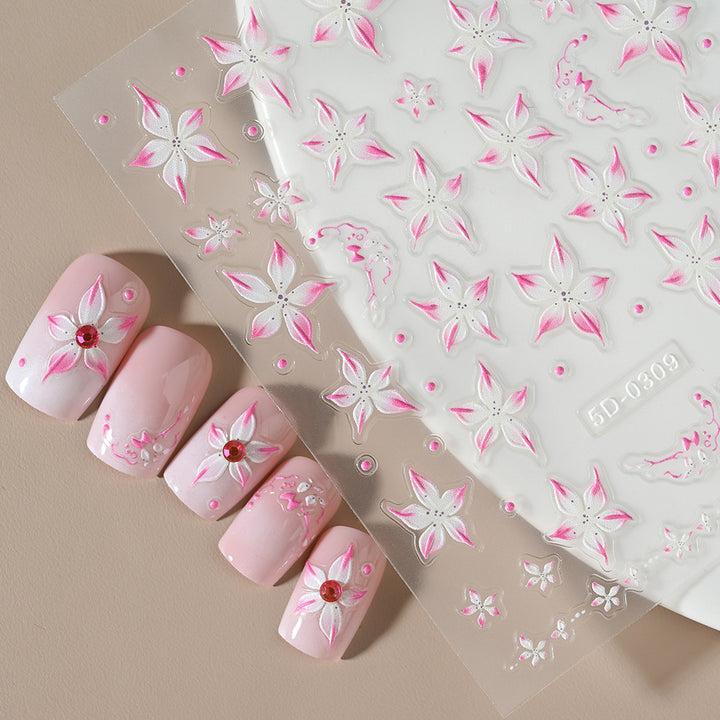 Floral Nail Art Decal Set