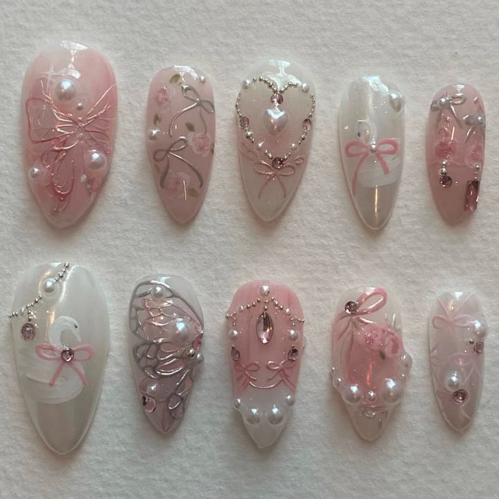 Elegant Decorative Press-On Nails Kalsten