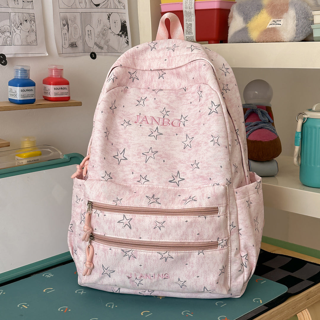 Star-Patterned School Backpack Kalsten