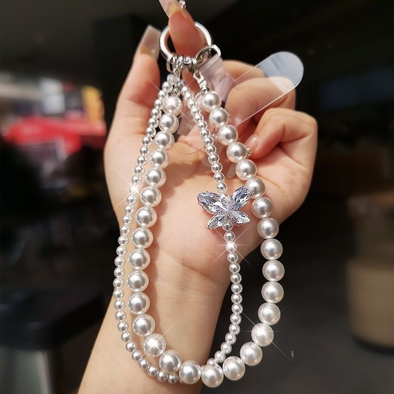 Elegant Pearl Pendant Keychain Kalsten
