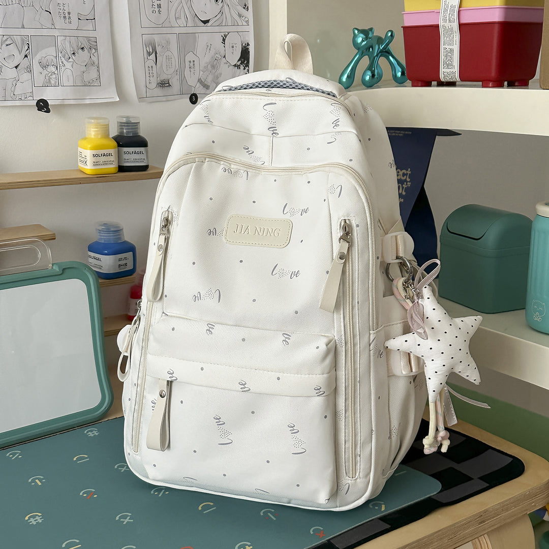 Stylish Love-Embellished Backpack Kalsten