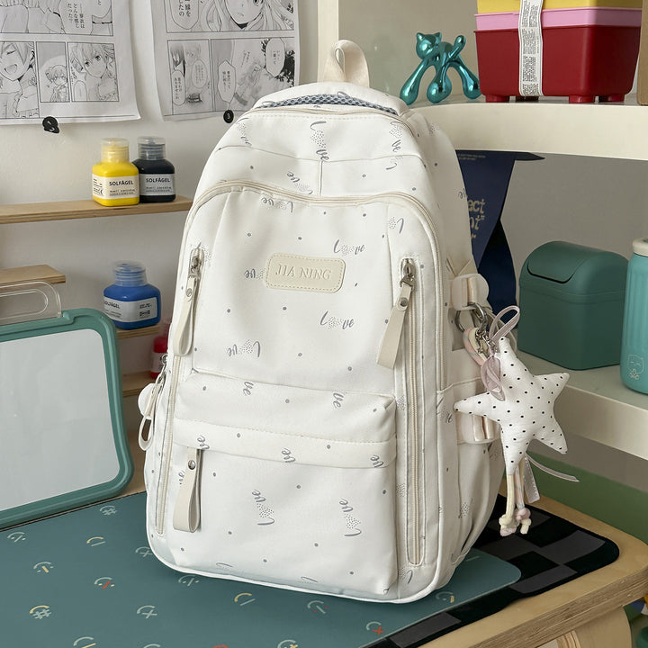 Stylish Love-Embellished Backpack Kalsten