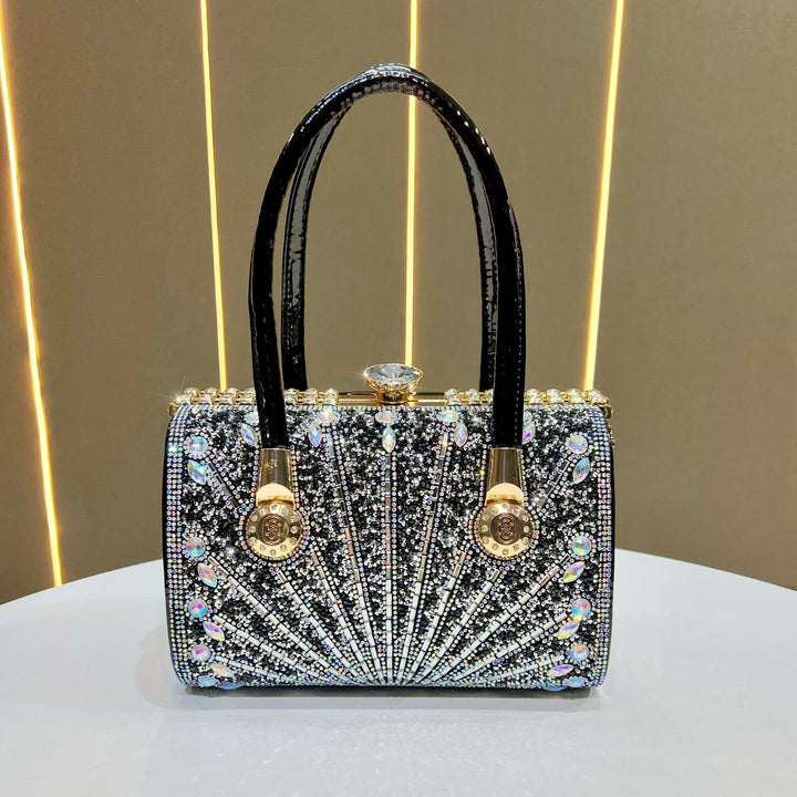 Luxe Crystal-Embellished Evening Handbag