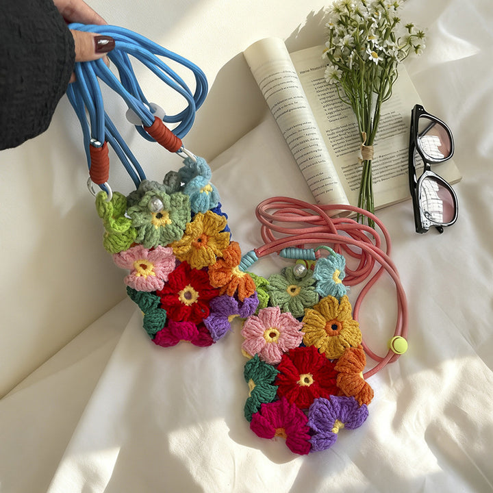 Floral Crochet Phone Holder