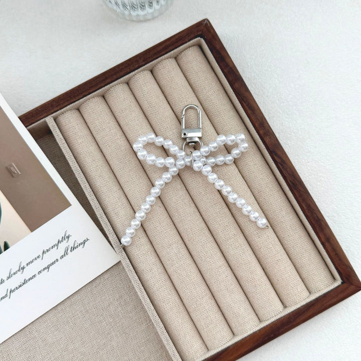 Elegant Pearl Bow Keychain Kalsten
