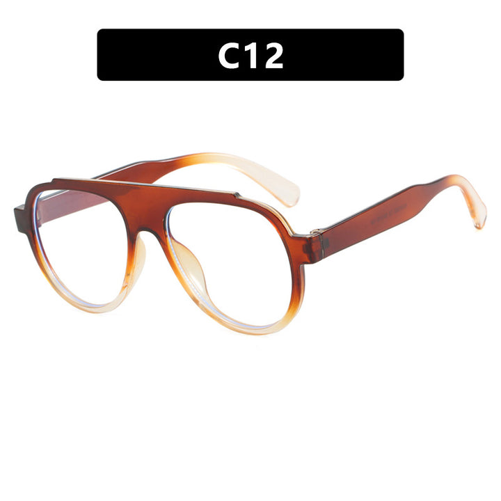Women Vintage-Style Sunglasses with Elegant Plastic Frame in Leopard Pattern Kalsten
