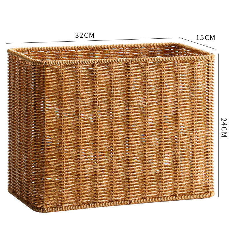 Stylish Rectangular Woven Storage Bin Kalsten