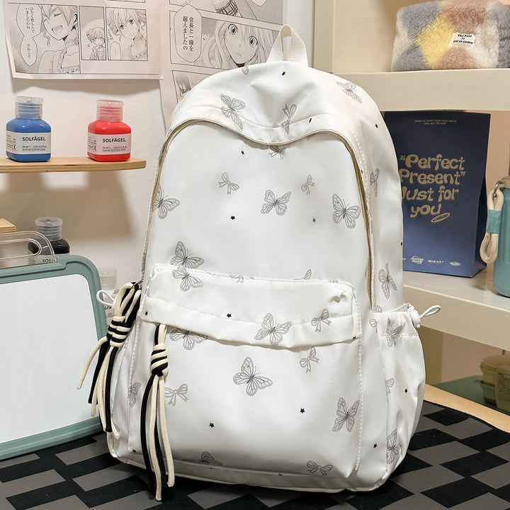 Charming Butterfly Print Casual Backpack Kalsten