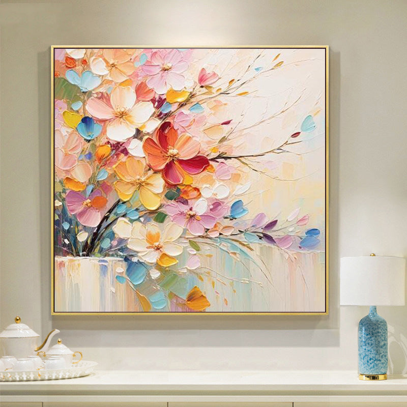 Floral Textured Canvas Art