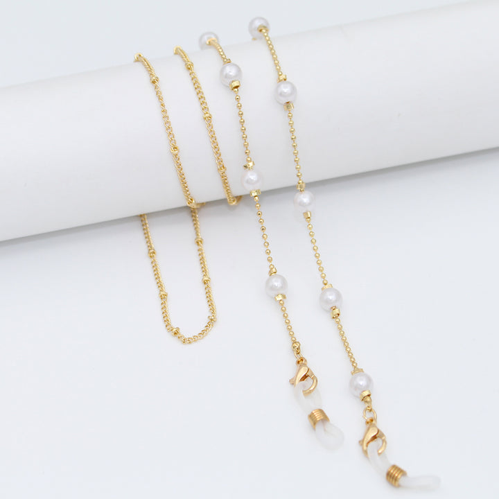 Luxe Crystal-Embellished Eyewear Chain Kalsten