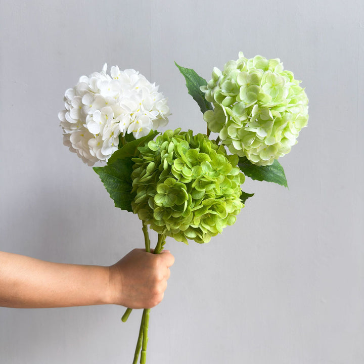 Faux Hydrangea Flower Arrangement