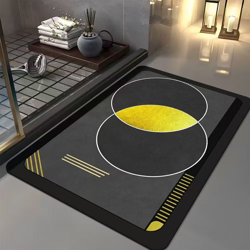 Geometric Patterned Bath Mat
