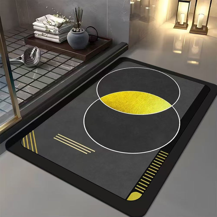 Geometric Patterned Bath Mat