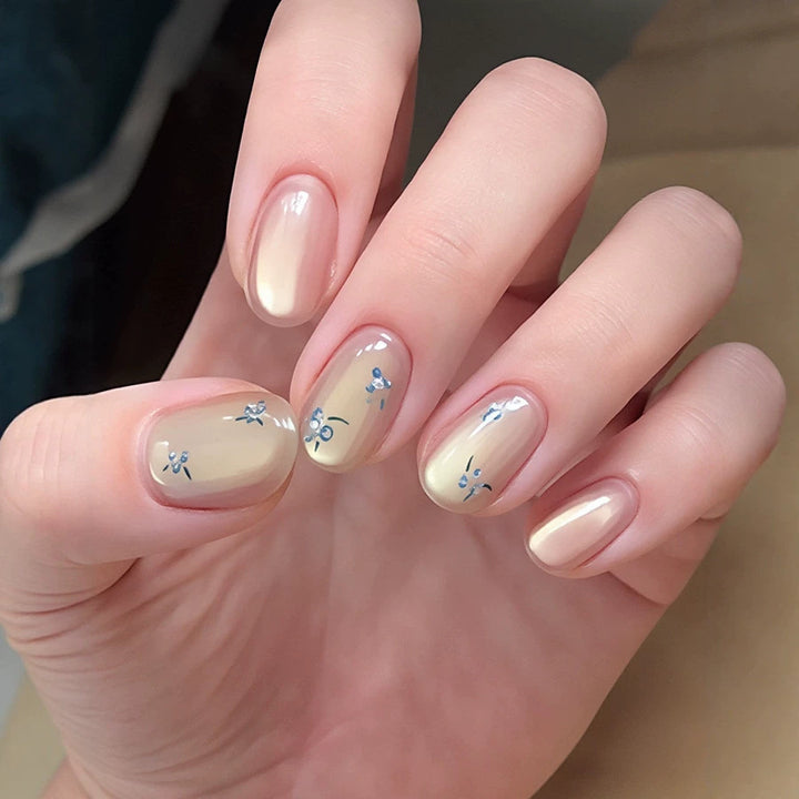Floral-Design Press-On Nail Set Kalsten