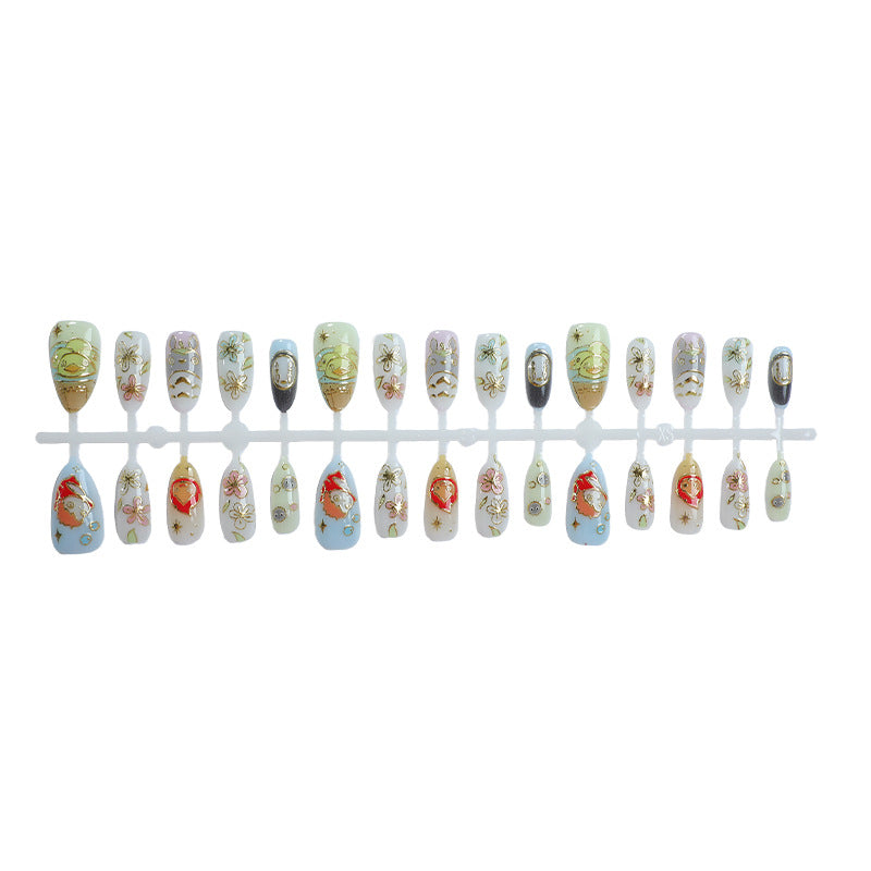 Artistic Character-Themed Press-On Nail Set
