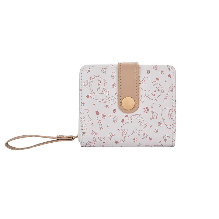 Cute Cat-Themed Zippered Coin Wallet Kalsten