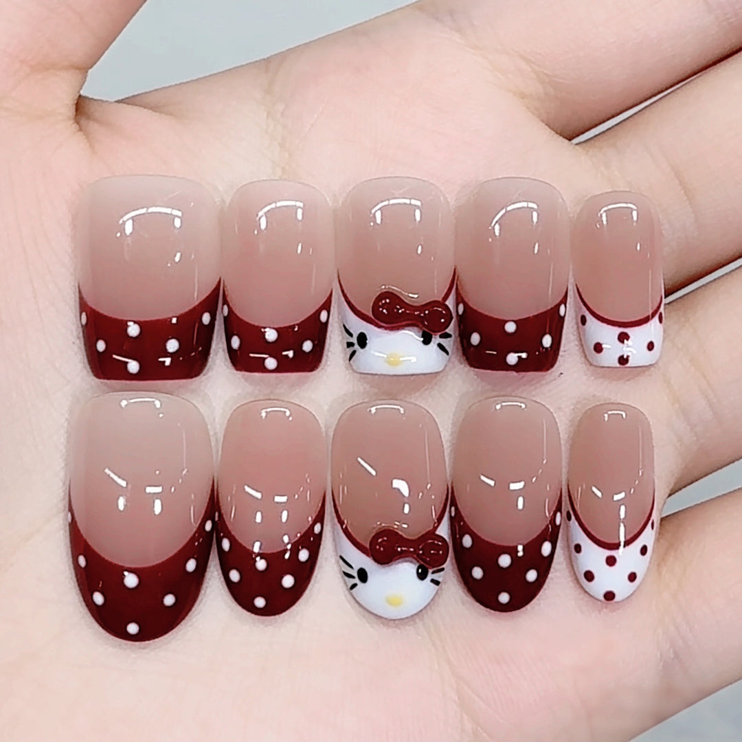 Cute Cartoon-Themed Press-On Nails Kalsten