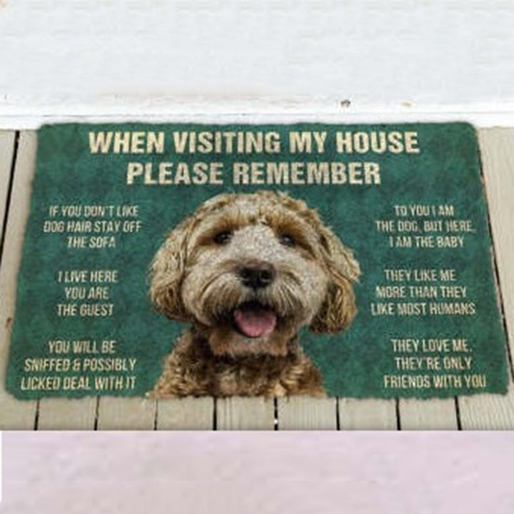 Fun Dog-Themed Door Mat Kalsten