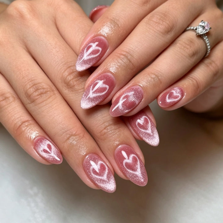 Stylish Press-On Nail Set with Shimmering Finish Kalsten