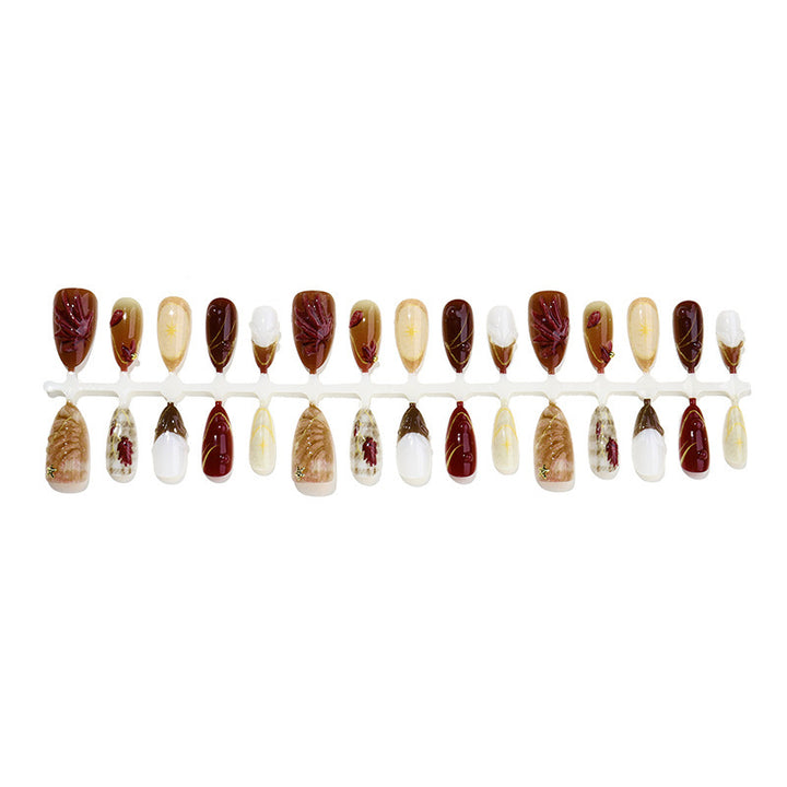 Artificial Nail Set with Decorative 3D Elements Kalsten