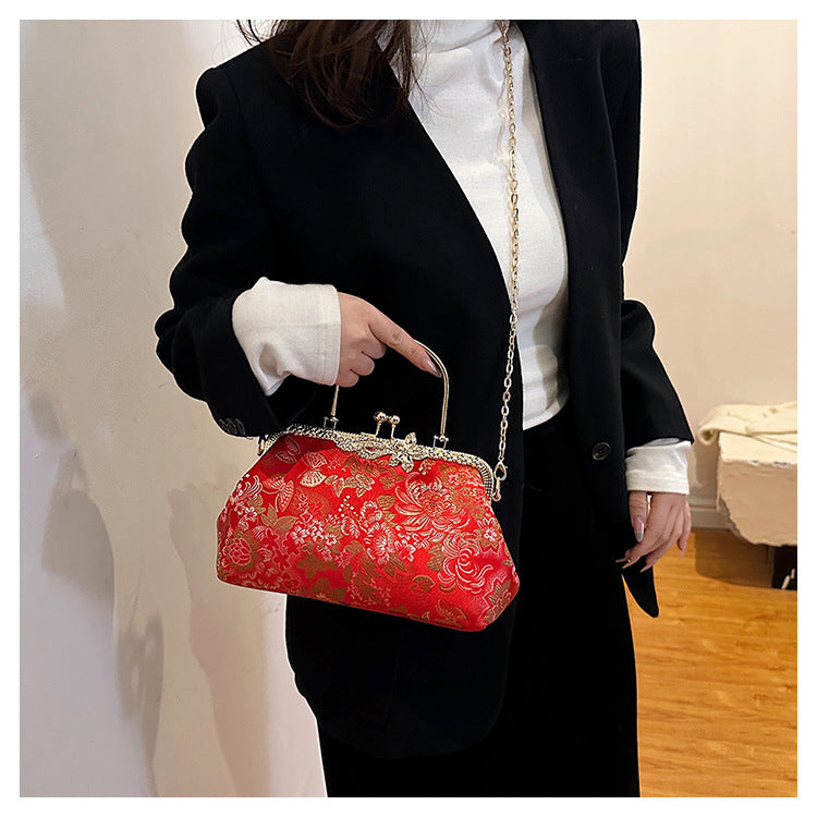 Vintage Floral Evening Bag
