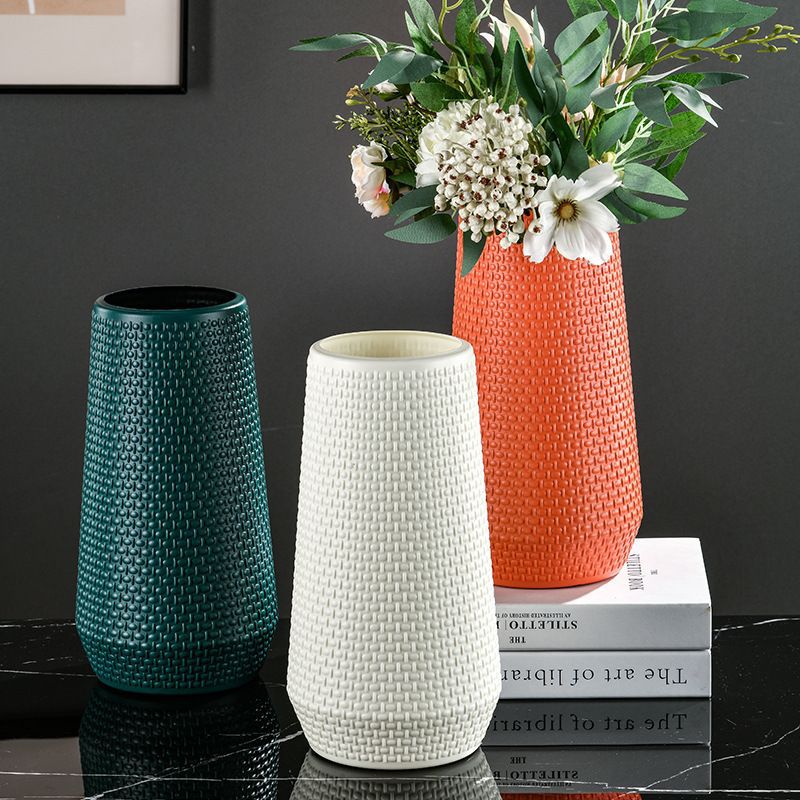 Textured Woven Decorative Vase Kalsten