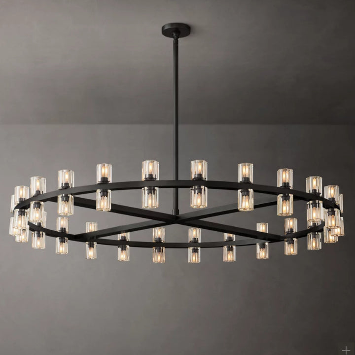 Modern Crystal Circle Chandelier