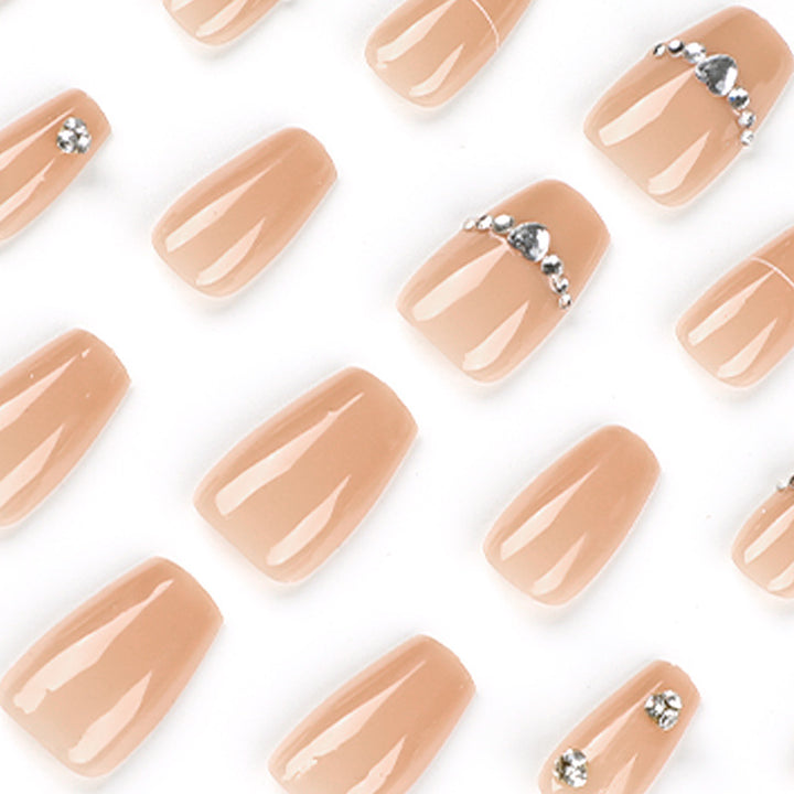 Glamorous nail art with rhinestone embellishment Kalsten