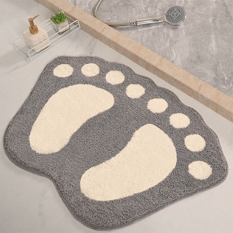 Fun Footprint Shaped Bath Mat Kalsten