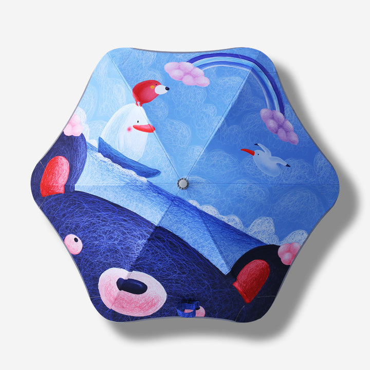 Ladies children's friendly folding umbrella with dinosaur design Kalsten