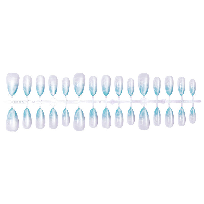 Artificial nail set with elegant gradient and luxurious shine Kalsten