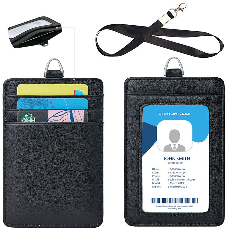 Versatile RFID-Blocking Leather ID Card Holder Kalsten