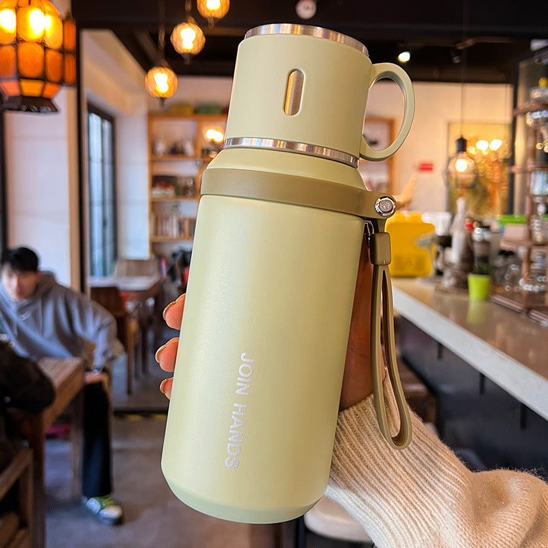 Women's Insulated Drinking Bottle with Ergonomic Grip and Leak-proof Lid System Kalsten