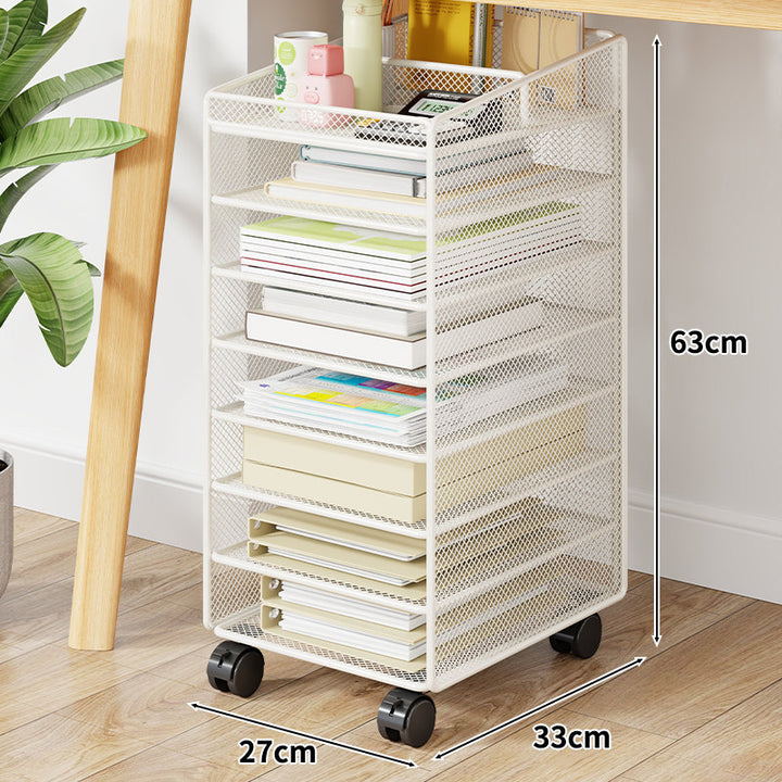 Mesh Two-Tier Desktop Document and Stationery Organizer