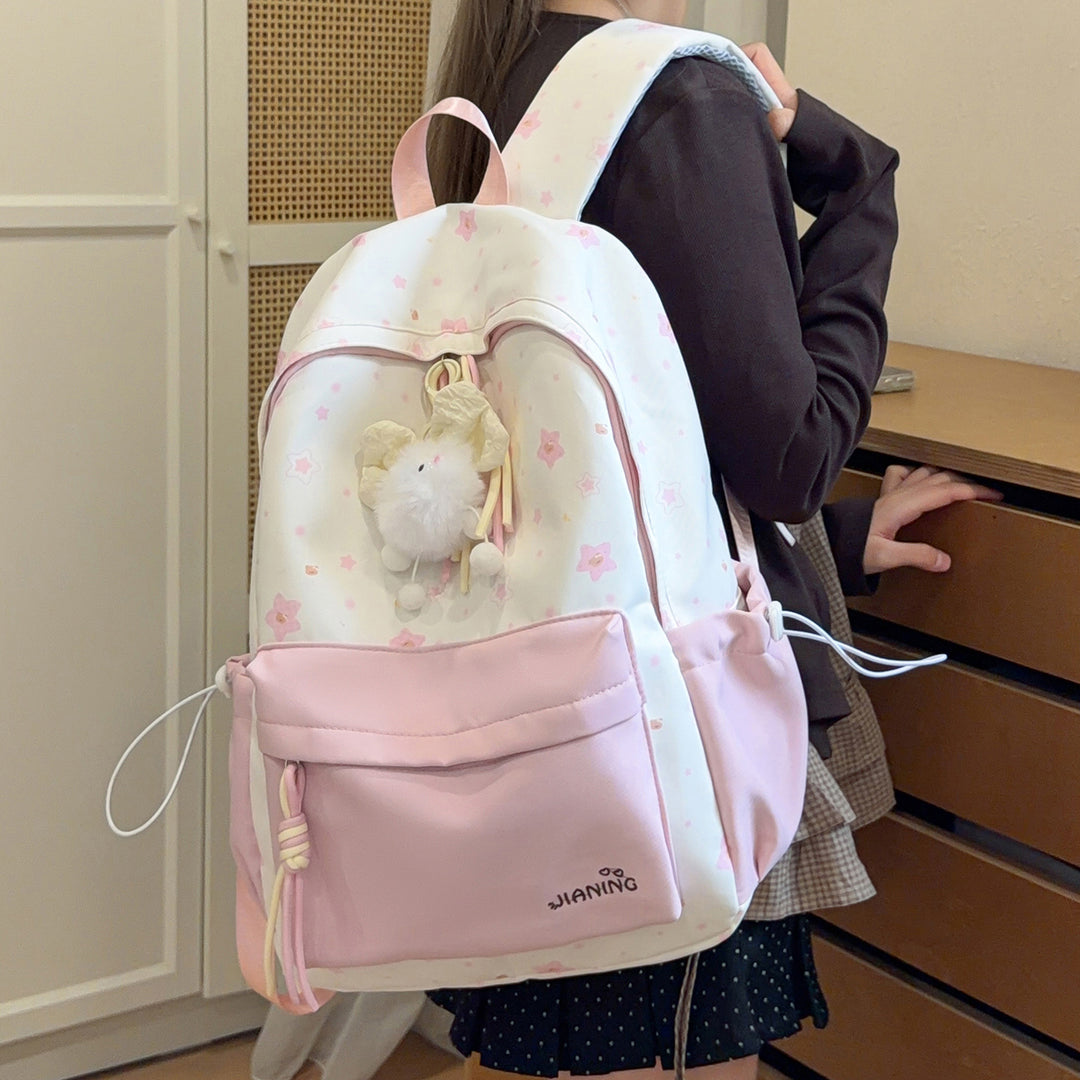 Decorative Floral Print Backpack Kalsten