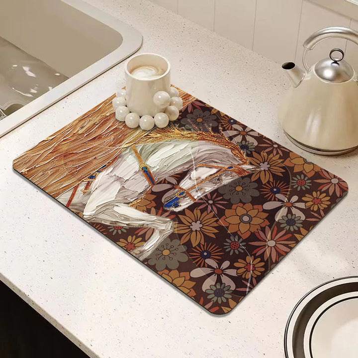 Decorative Kitchen Mat Kalsten