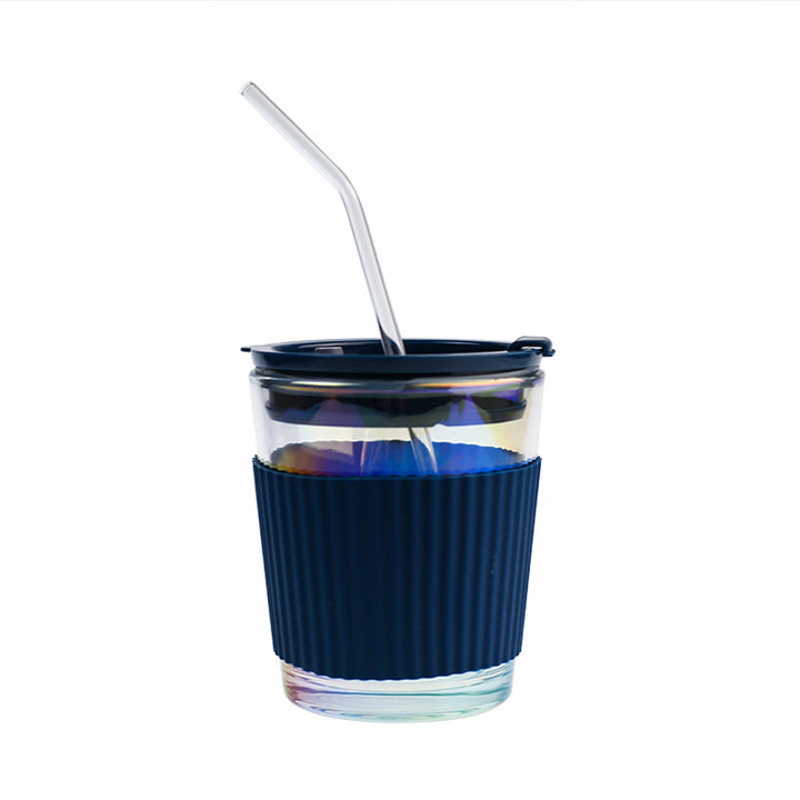 Ladies Insulated Drinking Cup with Flexible Silicone Cover and Integrated Straw Kalsten