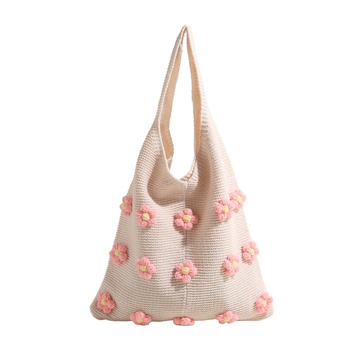 Handmade Crochet Floral Tote