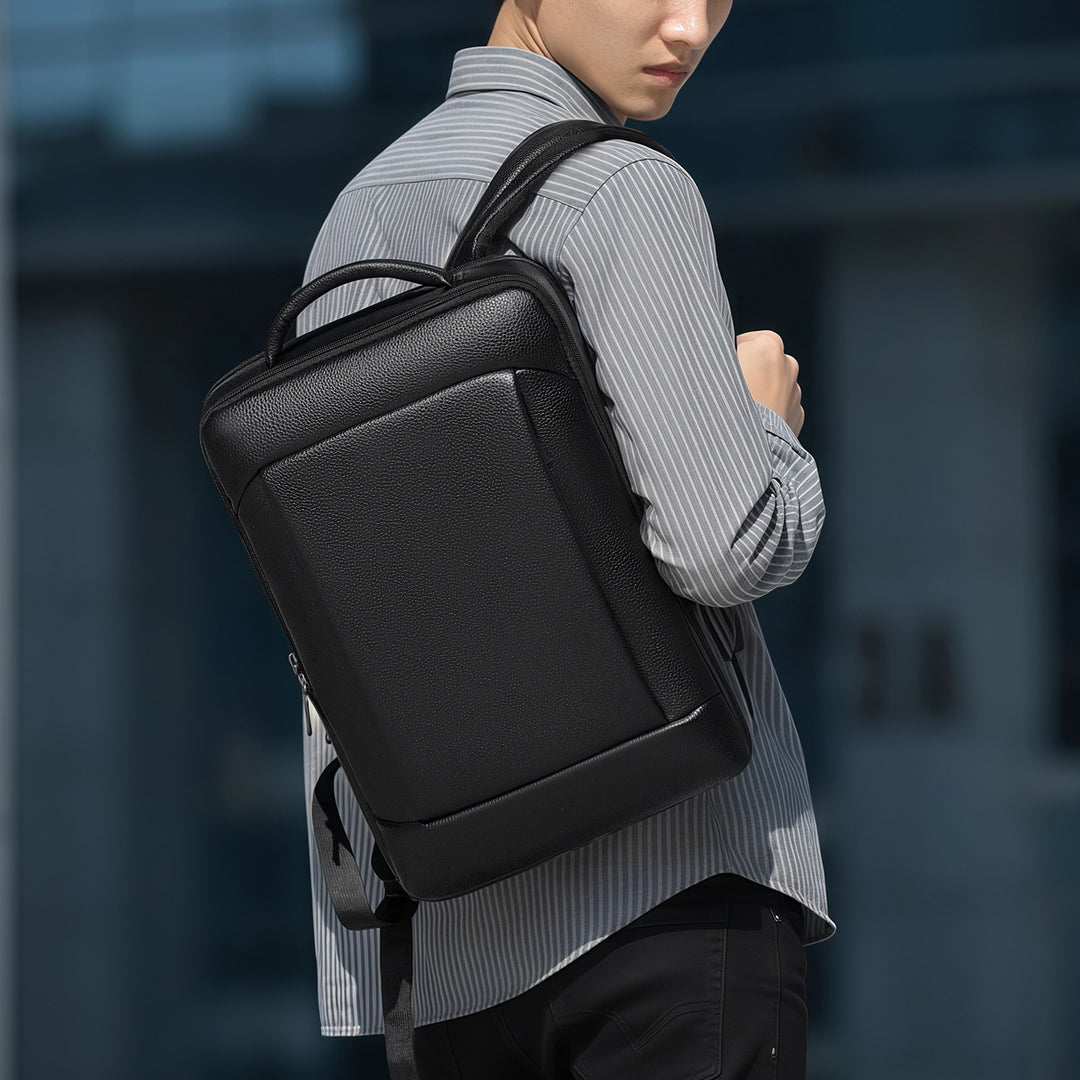 Elegant Leather Laptop Backpack