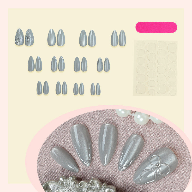 Elegant Stiletto Press-On Nail Art Kalsten