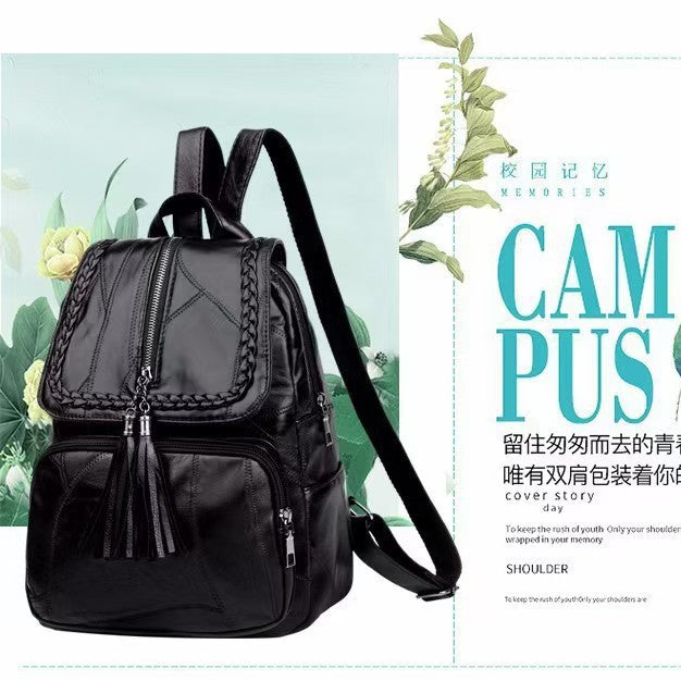 Women's Elegant Leather Backpack Kalsten