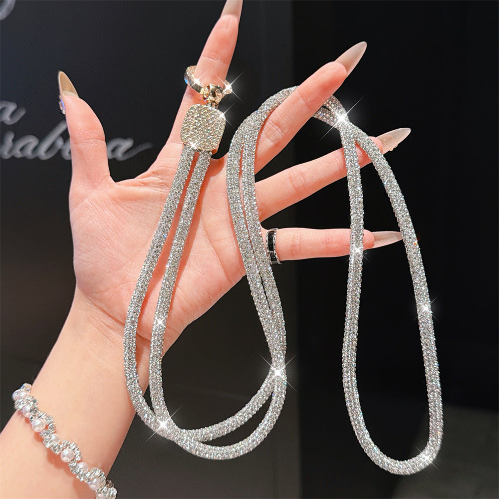Rhinestone-Embellished Eyewear Lanyard Kalsten