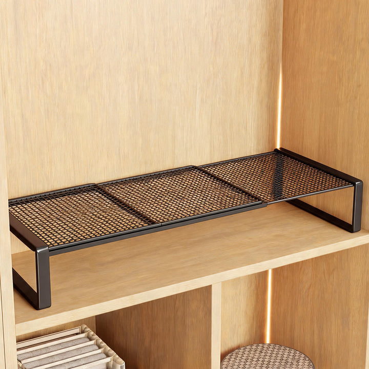 Adjustable Metal Closet Shelf Riser Organizer