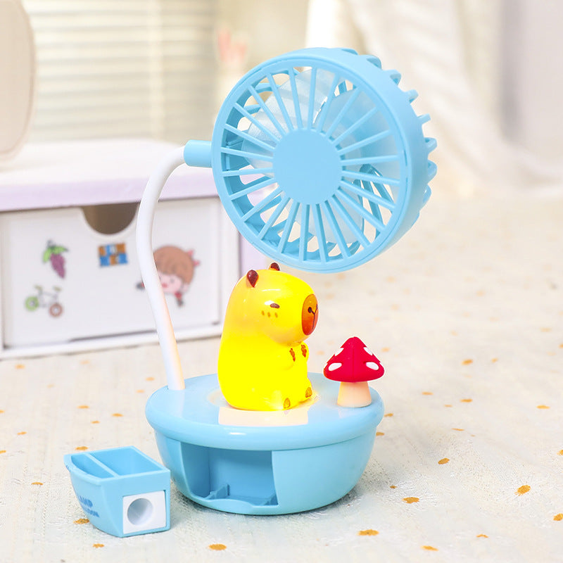 Ladies Portable Mini Fan with LED Function and Animal Design Kalsten